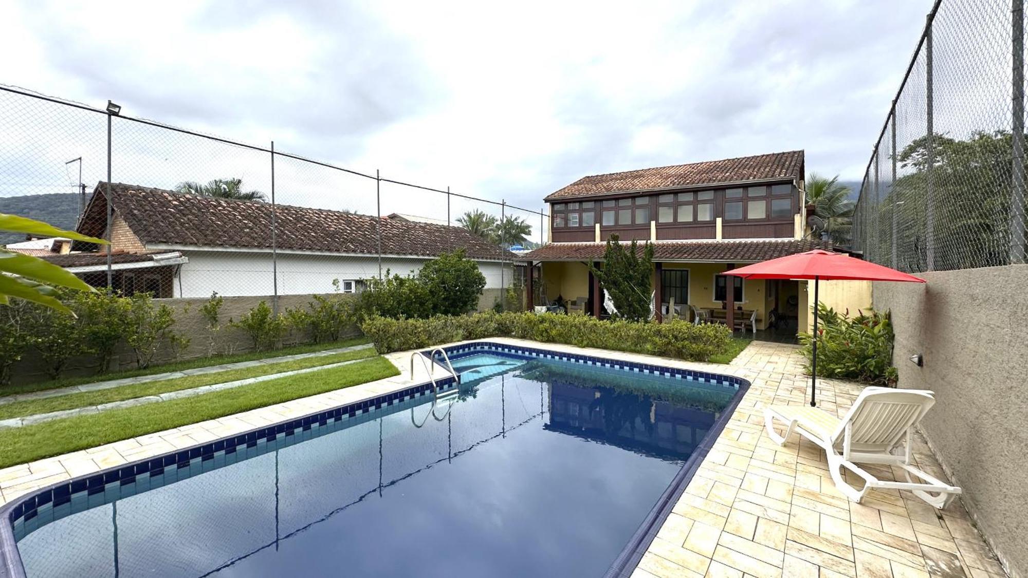 Casa c piscina a 700m da Praia de Caraguatatuba SP Exterior foto