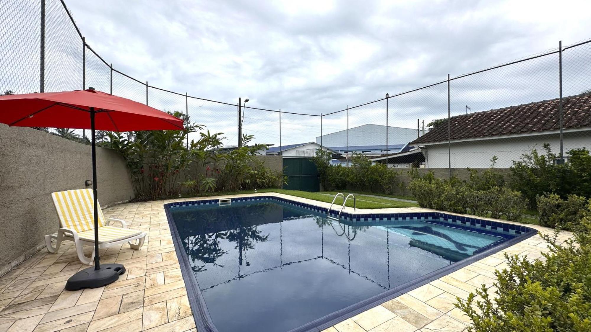 Casa c piscina a 700m da Praia de Caraguatatuba SP Exterior foto