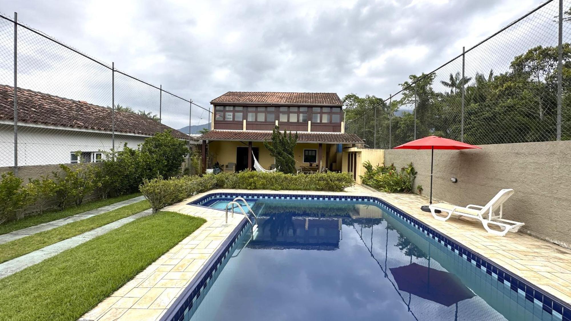 Casa c piscina a 700m da Praia de Caraguatatuba SP Exterior foto